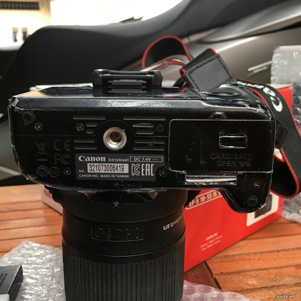 Canon EOS 100D Fullbox cùng lens Kit và đồng bọn - 2