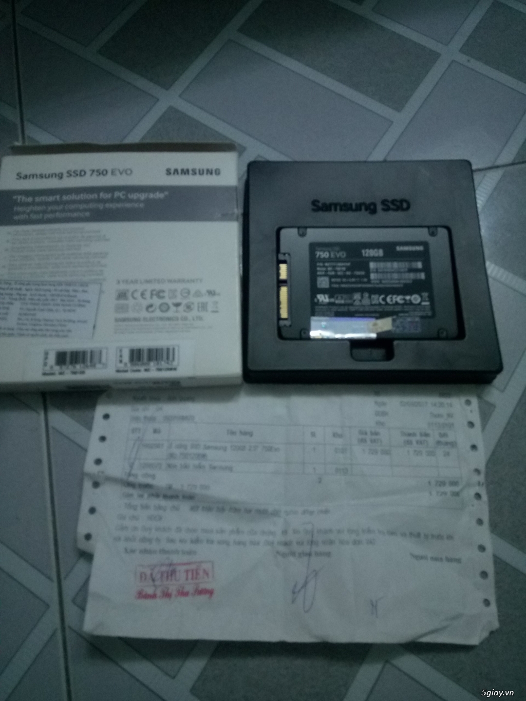 Samsung Evo ssd 120 Phong Vũ còn bảo hành dài hãn