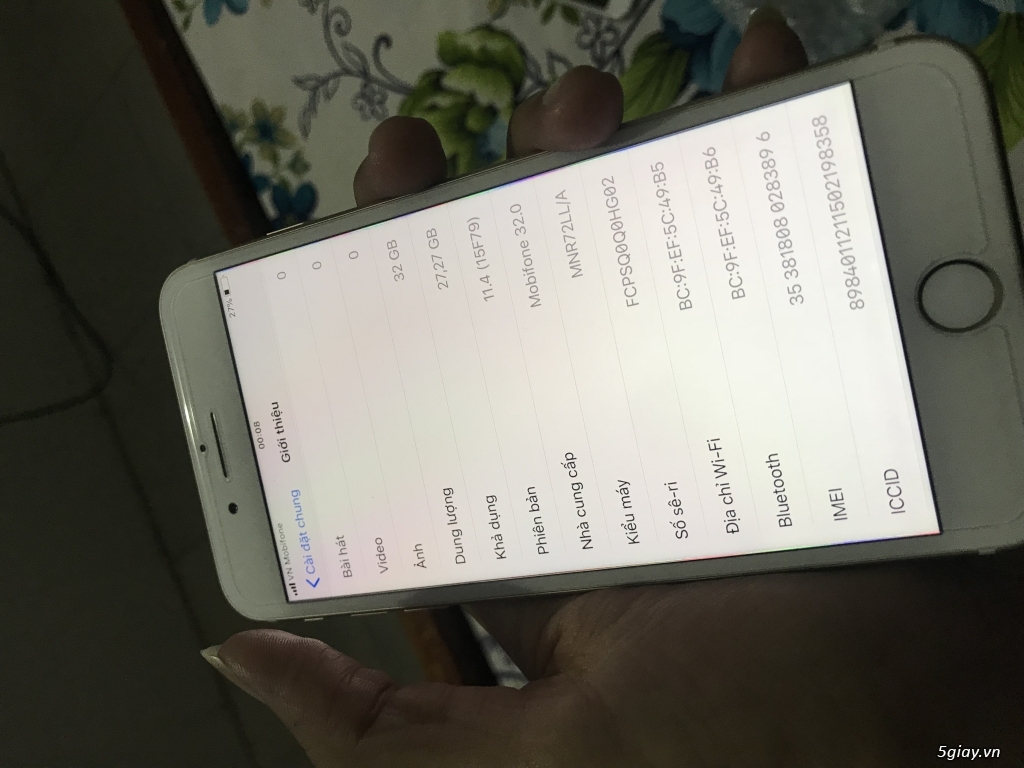 Thanh lý 7 plus 32G Gold QT zin all 100% nguyên bản bao xài ổn định - 4