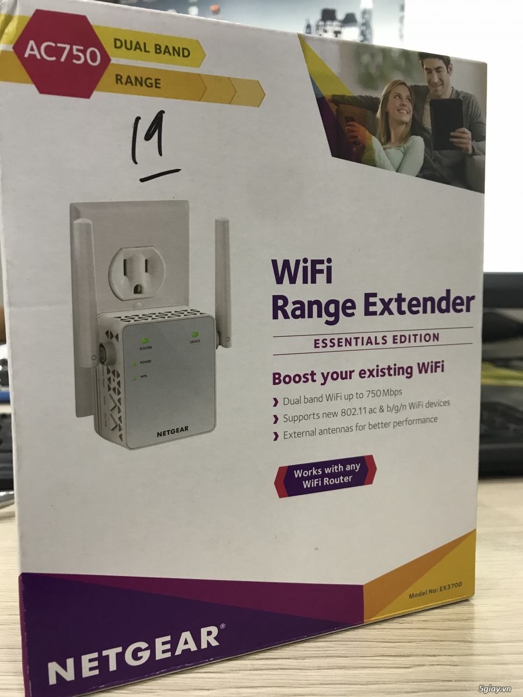Bộ kích sóng wifi - NETGEAR AC750 WiFi Range Extender - 1