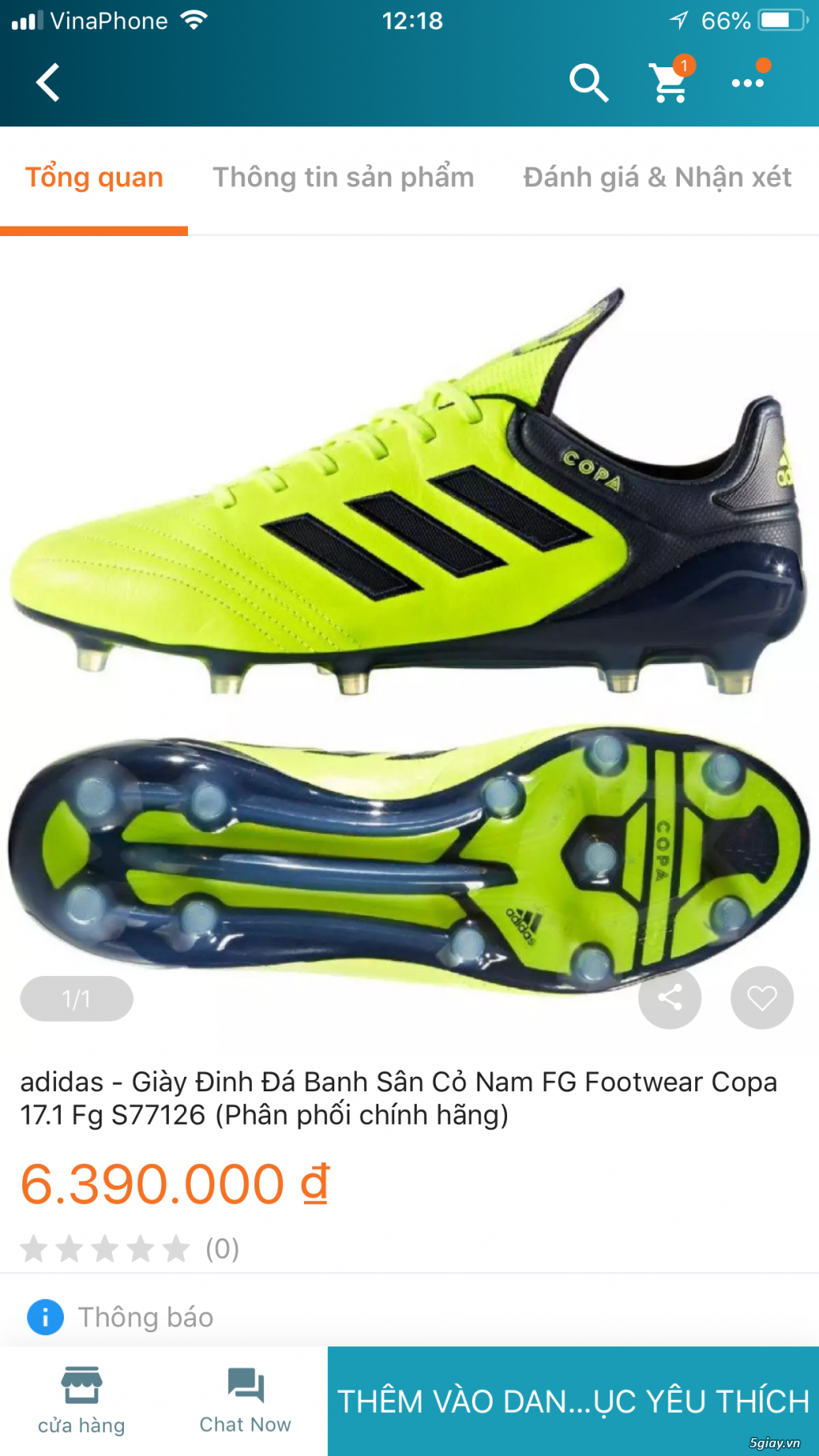 Giày bóng đá sân lớn Adidas Copa chính hãng - 1