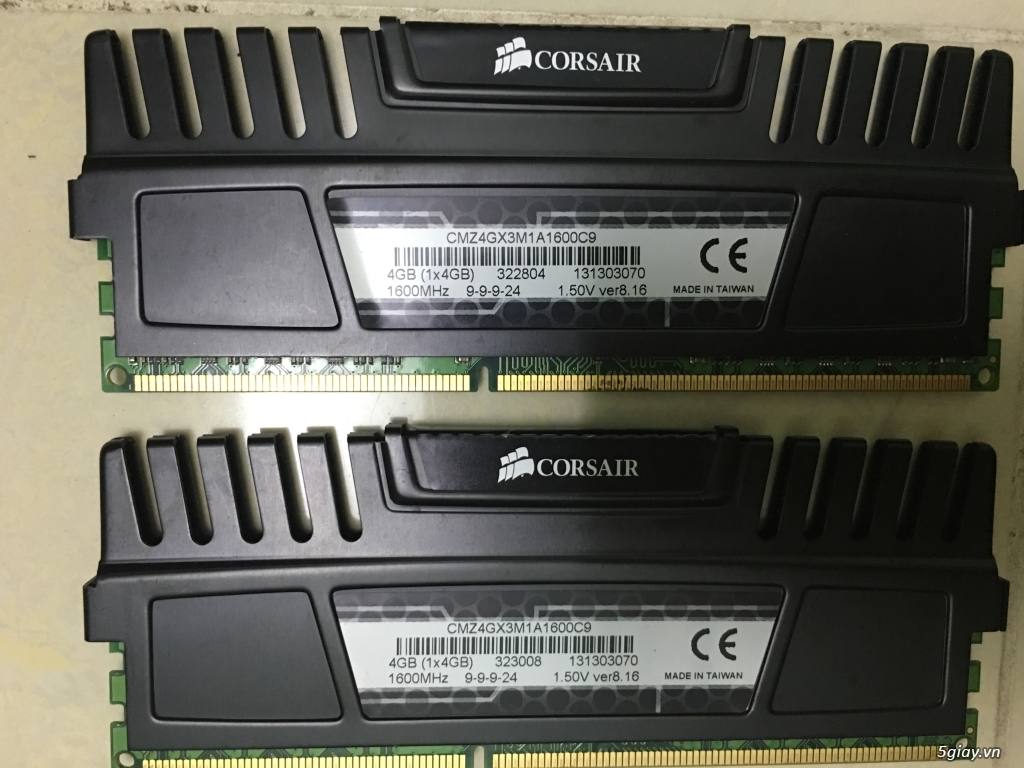 CPU I5 2320 900K Cặp Ram DDR3 Vengeance 4G x2 1000k - 2