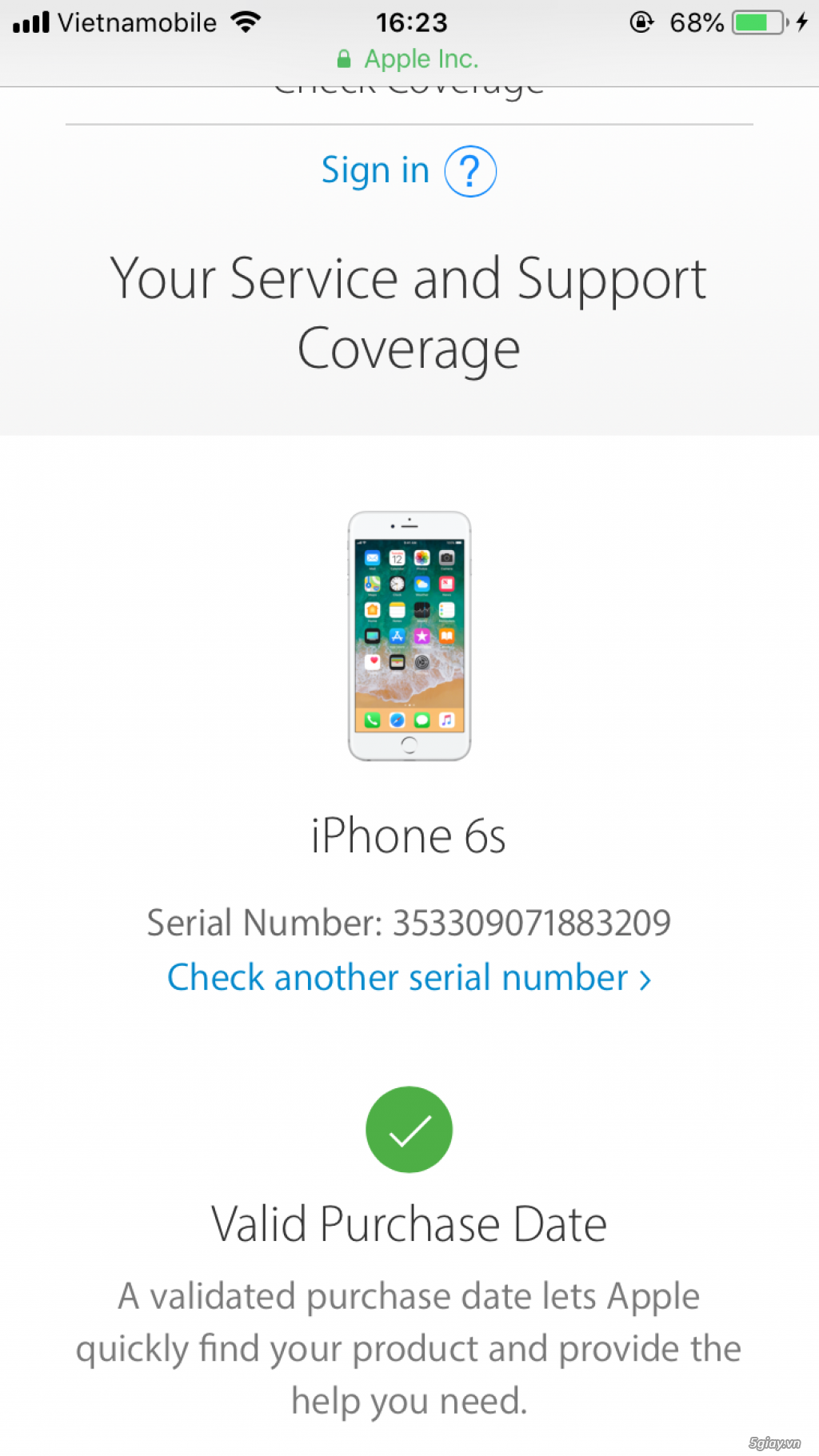 iphone 6s quốc tế vàng gold giá 3triu2 full box - 4