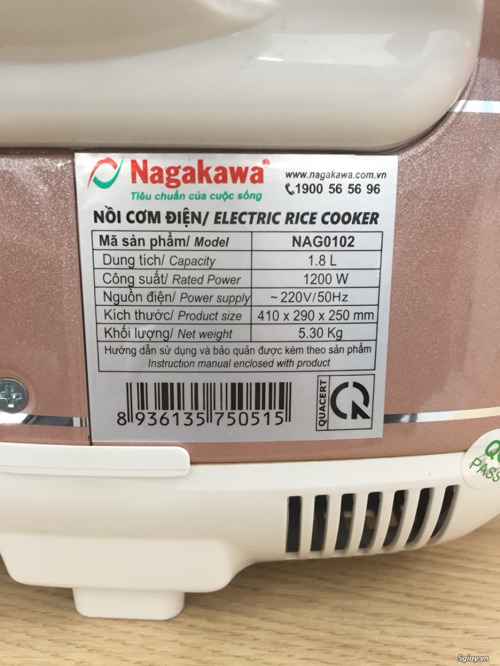 Nồi cao tần Nagakawa NAG0102 - 4