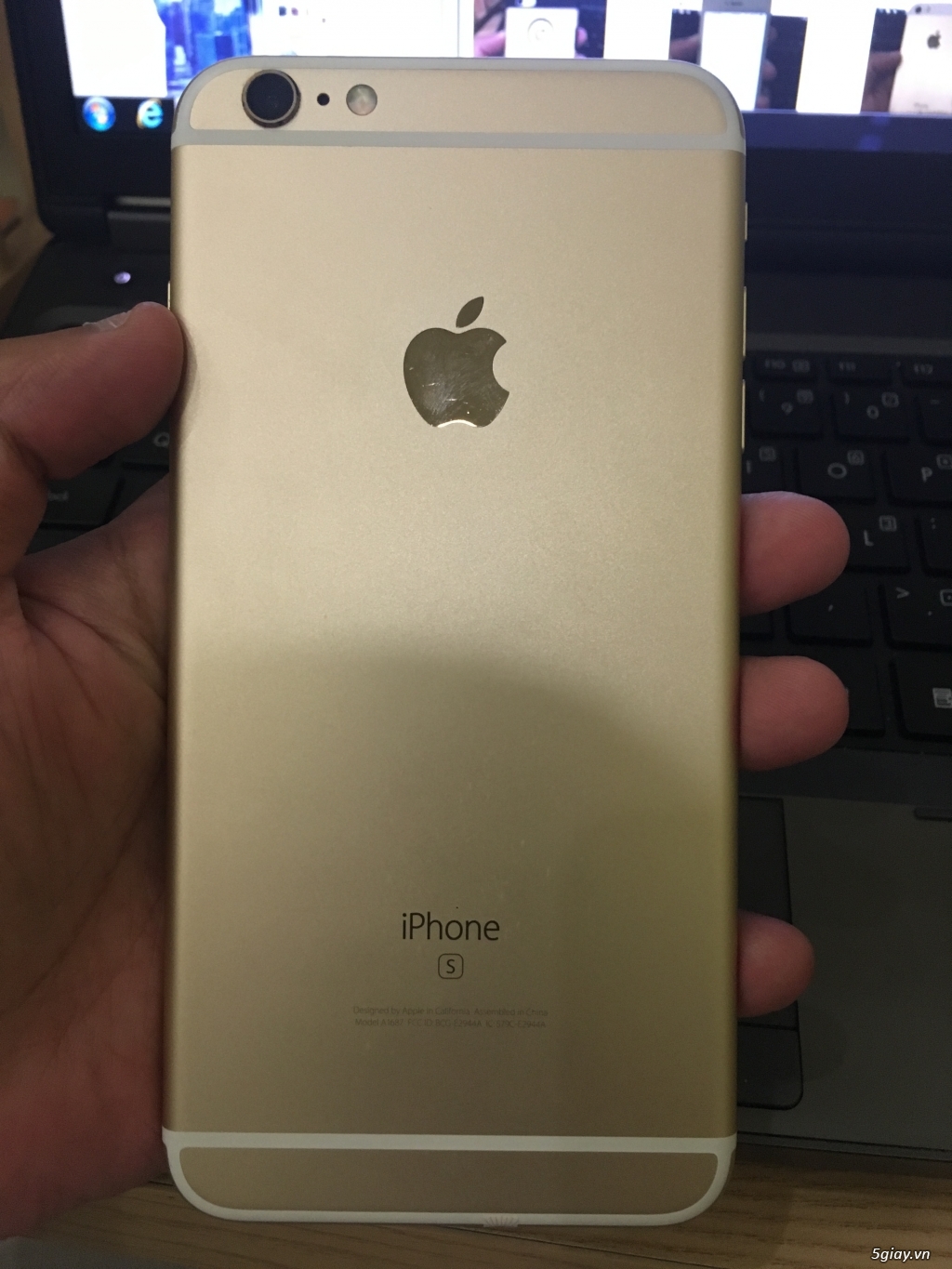 Em bán iPhone 6s Plus Lock Mỹ - 32gb - Gold - đẹp 99% - 3
