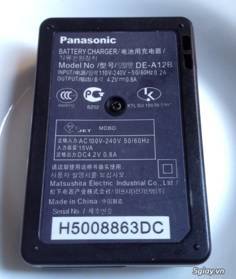 Sạc Zin máy ảnh Panasonic: Giá: 70k - 1