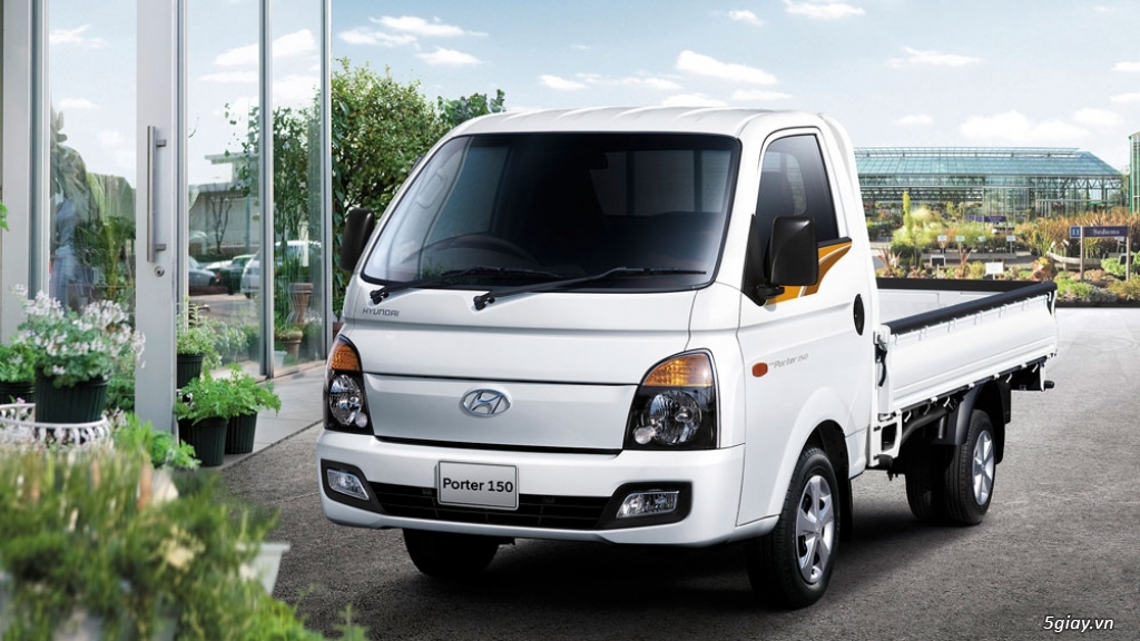 Hyundai Porter New 150 đời 2018 thùng lửng màu trắng, màu xanh lam - 1