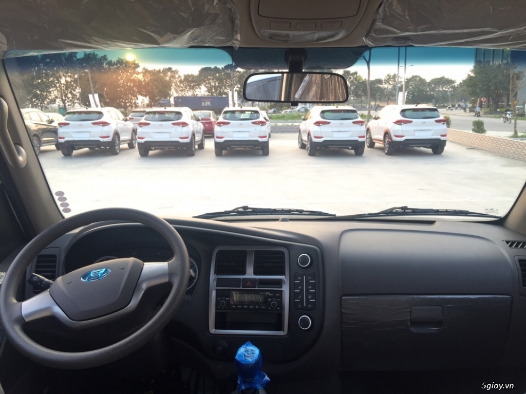 Hyundai Porter New 150 đời 2018 thùng lửng màu trắng, màu xanh lam - 5