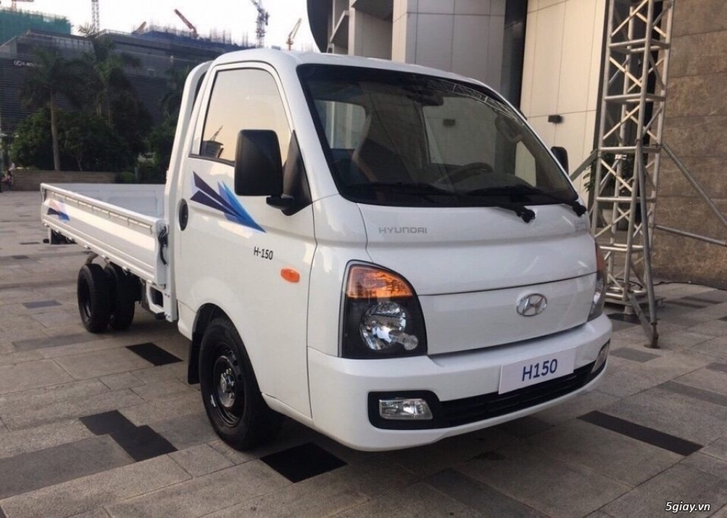 Hyundai Porter New 150 đời 2018 thùng lửng màu trắng, màu xanh lam - 4