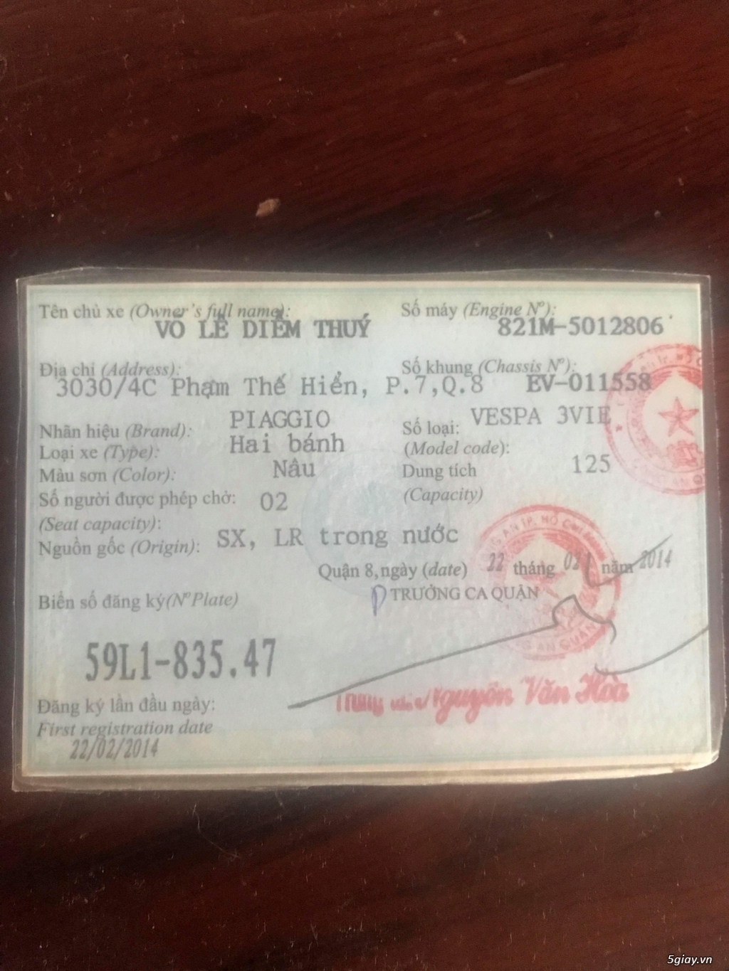 Vespa Primavera chính chủ - 2