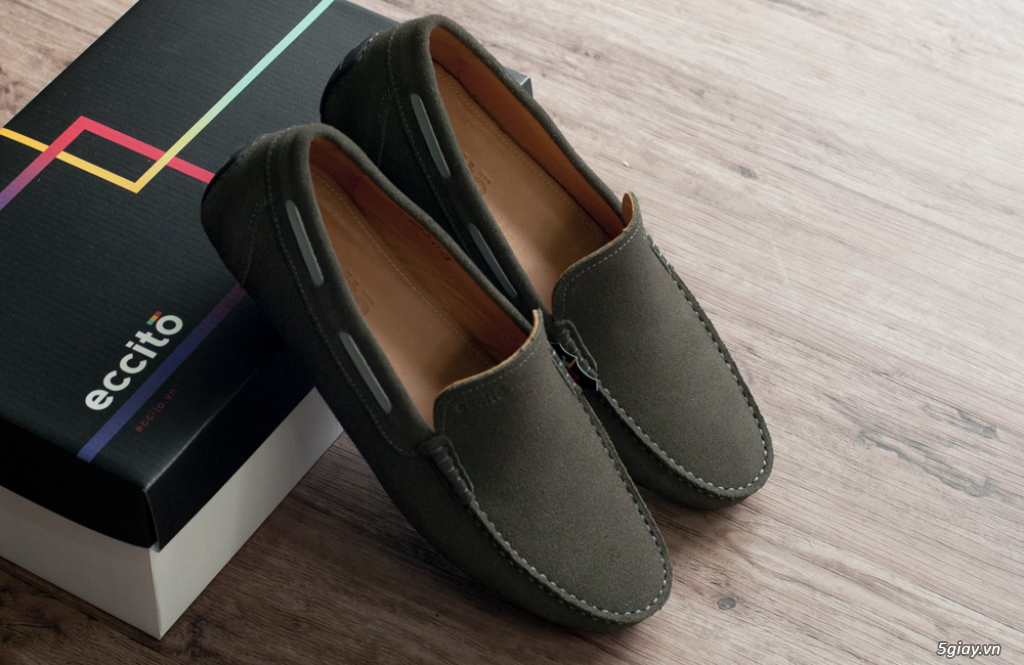 Eccito - Giày lười nam da bò thật cao cấp - 1