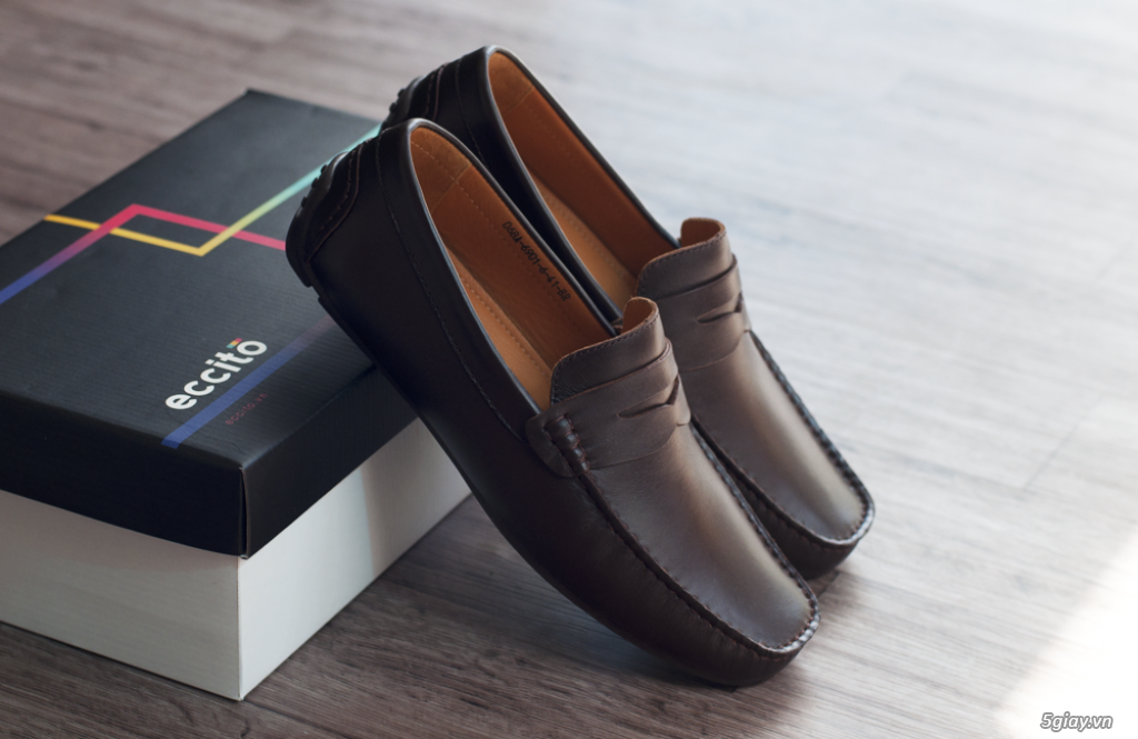 Eccito - Giày lười nam da bò thật cao cấp - 2