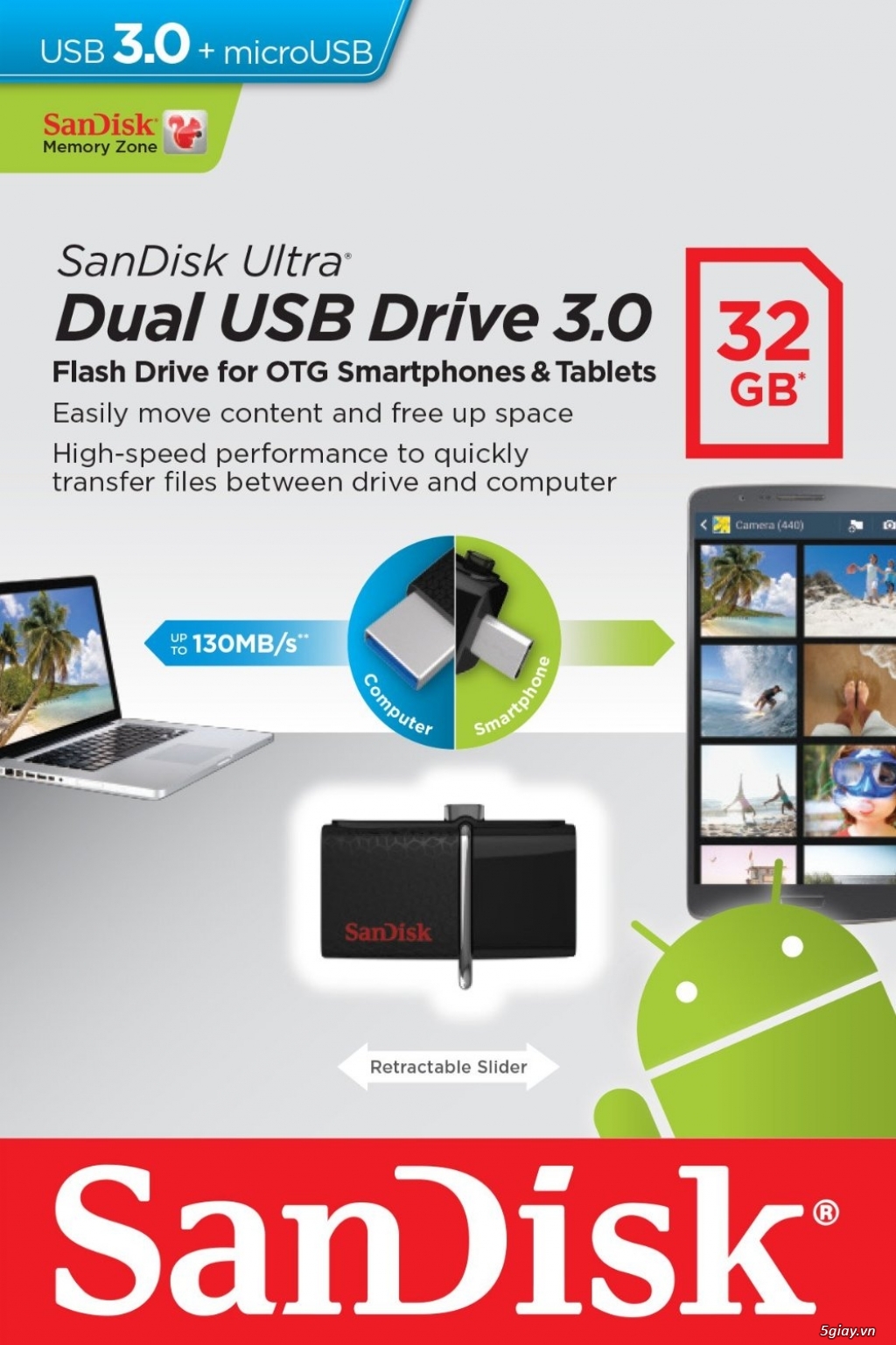 OTG Sandisk Ultra Dual 3.0 - 32GB