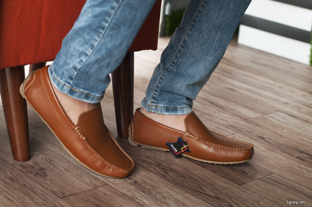 Eccito - Giày lười nam da bò thật cao cấp