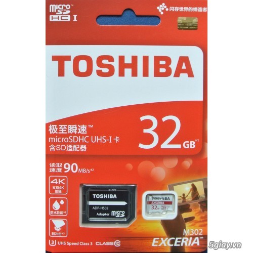 Micro SDHC Toshiba Exceria M302 Class 10 32GB - 5