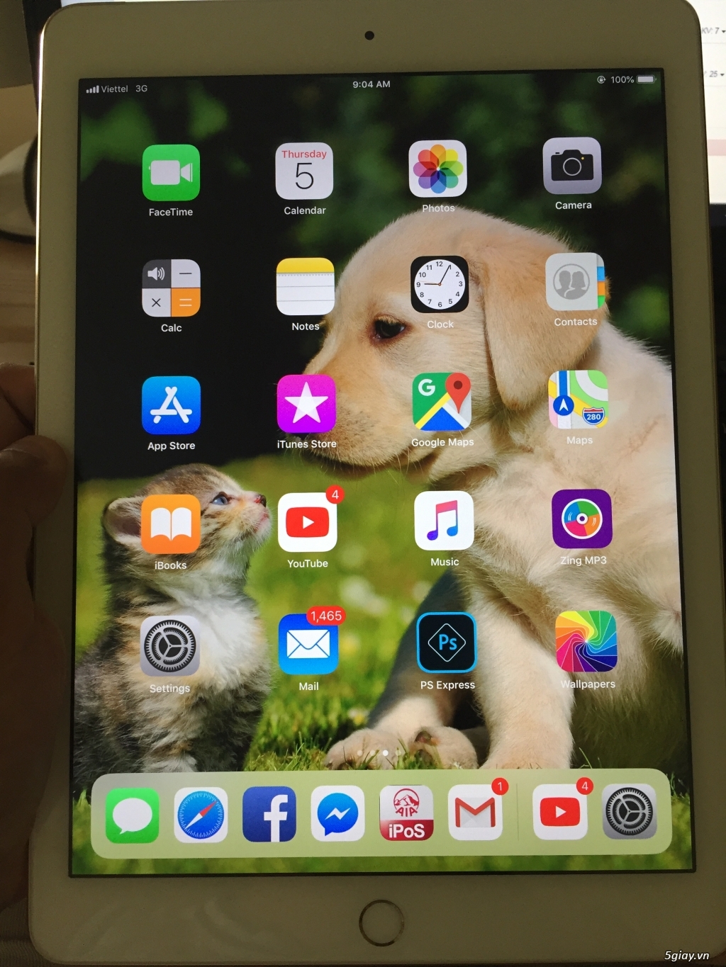 Em bán iPad Air 2 16gb - bản 4G - màu gold đẹp 99% - 4