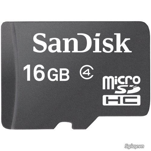 Micro SDHC Sandisk Class 4 - 16GB - 4