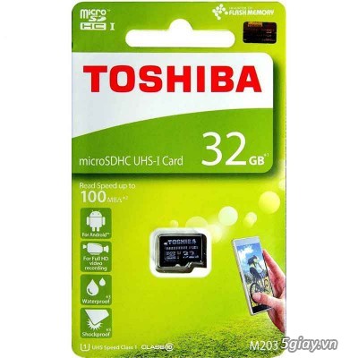 Thẻ nhớ Micro SDHC Toshiba 32GB 100MB/s 32GB (Class 10) - 10