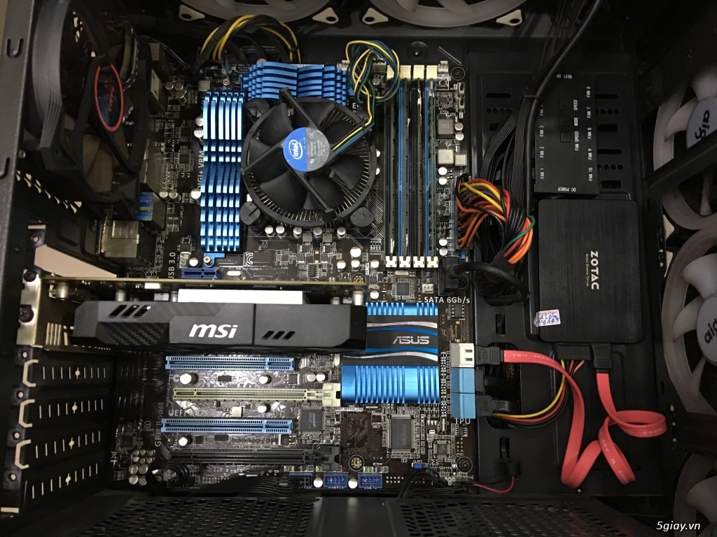 Thùng CPU Core I7 3770, Ram 16G, SSD 120G, VGA GTX 1050 - 6