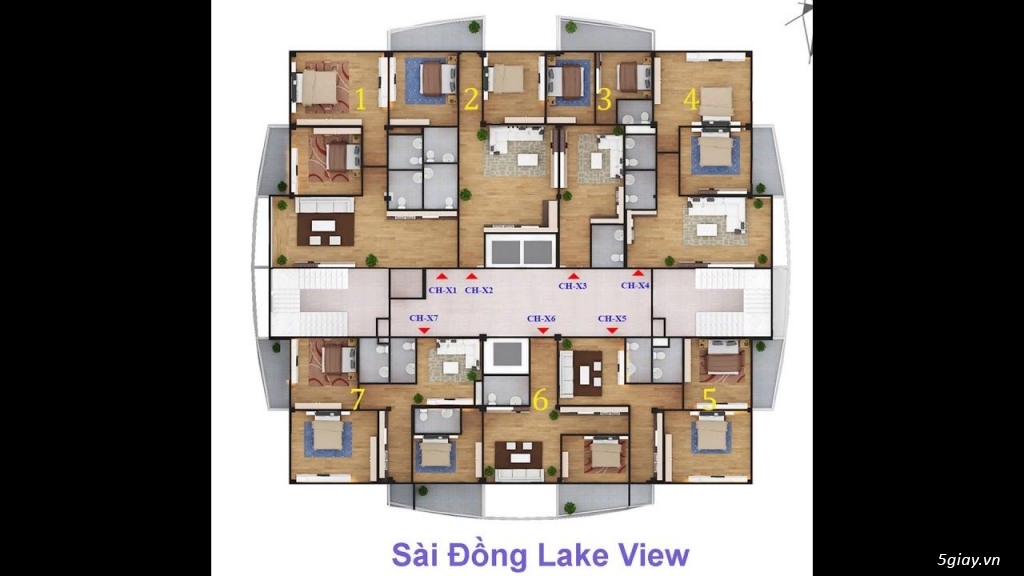 Bán căn hộ tại chung cư Sài Đồng Lake View - 3