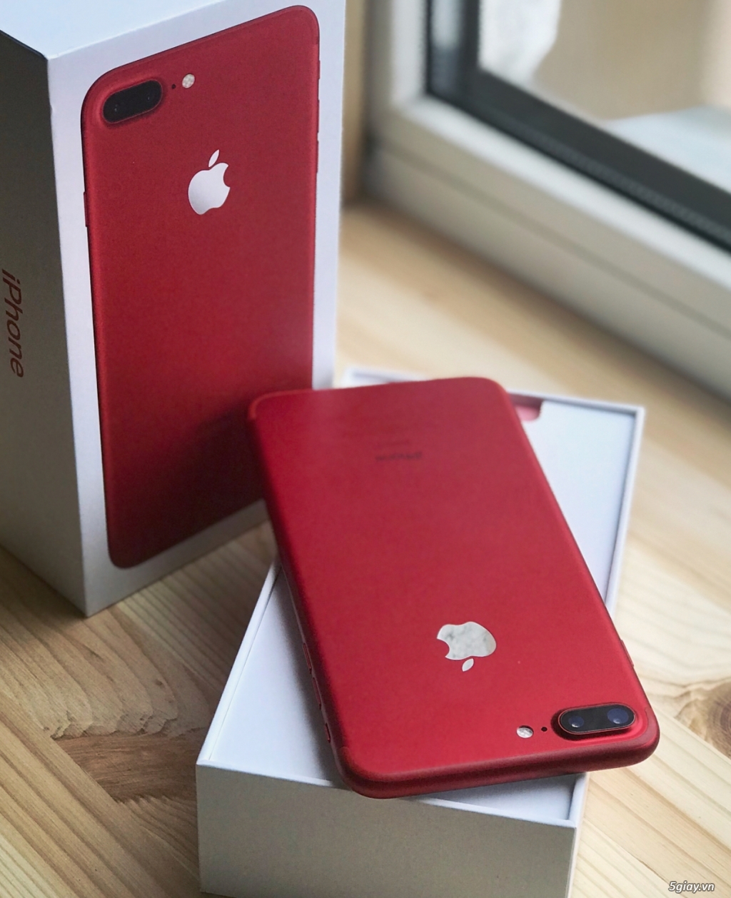 Iphone 7 Plus 128gb red Tbh fullbox new 100% chưa active - 1