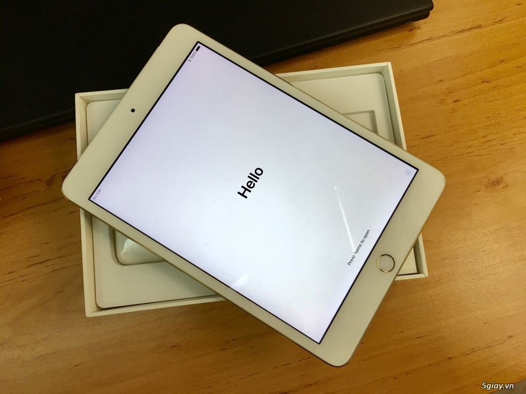 iPad Mini 3 128gb Gold - WIFI + 4G GIÁ TỐT [ nguyên zin 100% ] - 1