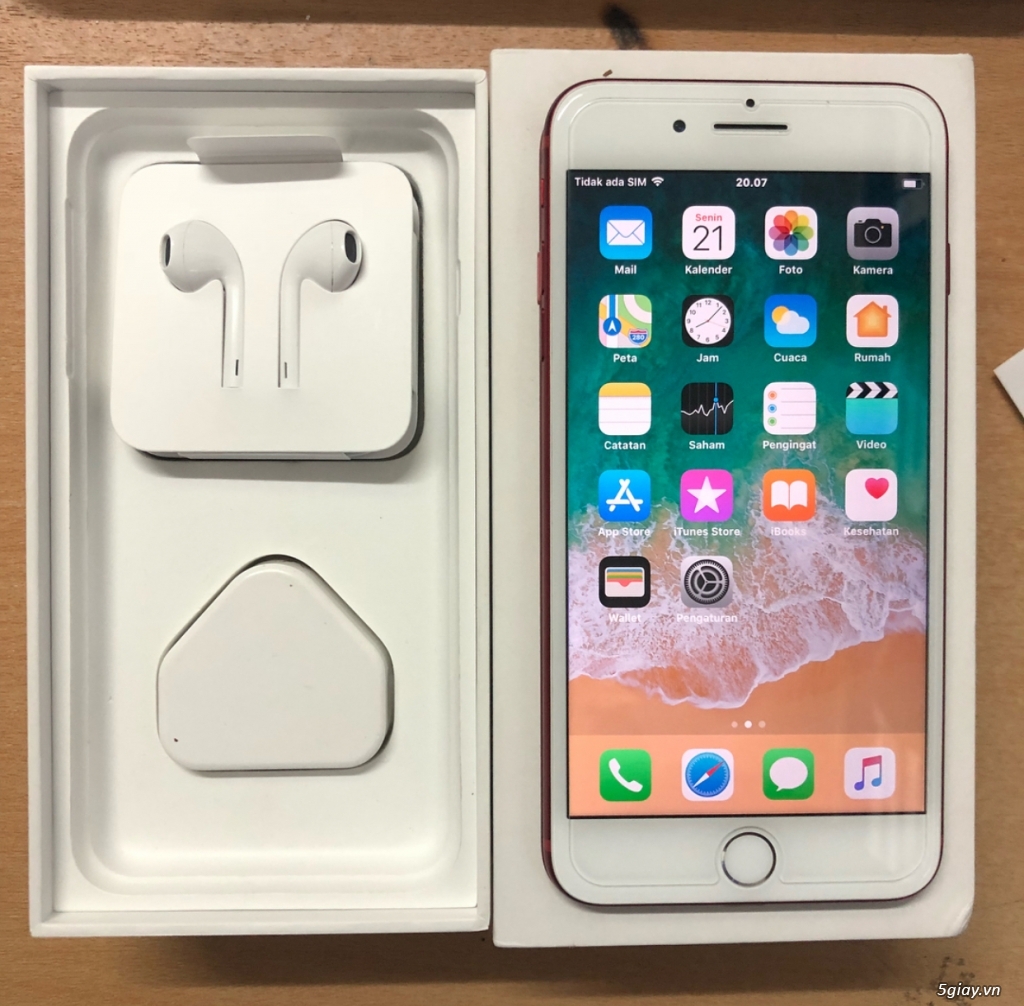 Iphone 7 Plus 128gb red Tbh fullbox new 100% chưa active