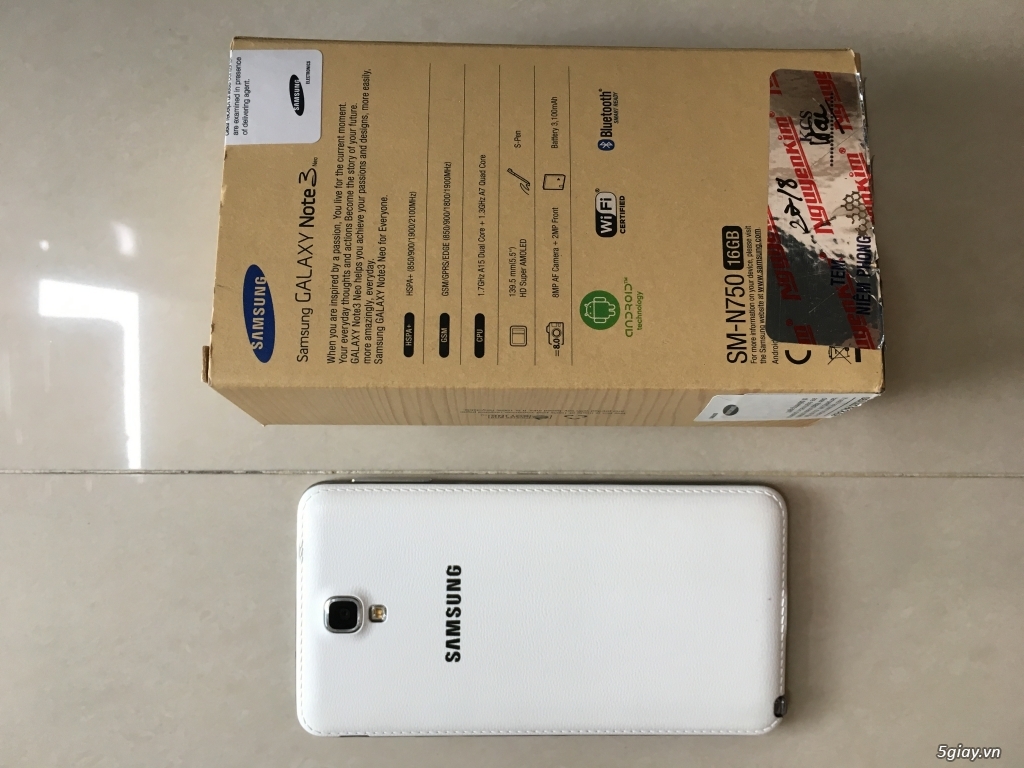 Samsung Galaxy Note 3 Neo Màu Trắng 16Gb Củ - 1