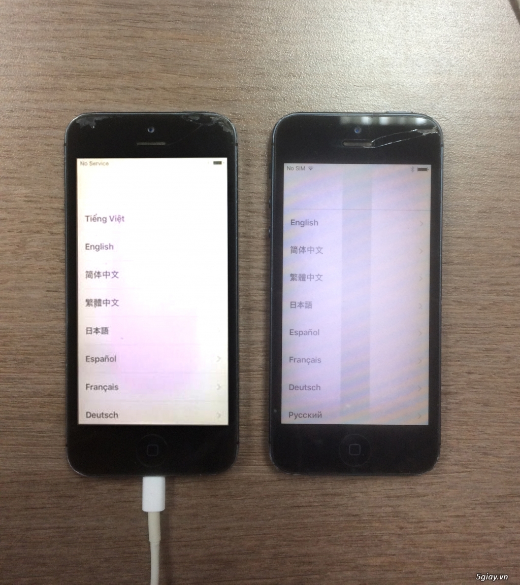 bán 2 cái iphone 5 Quốc tế cũ, giá cùi bắp
