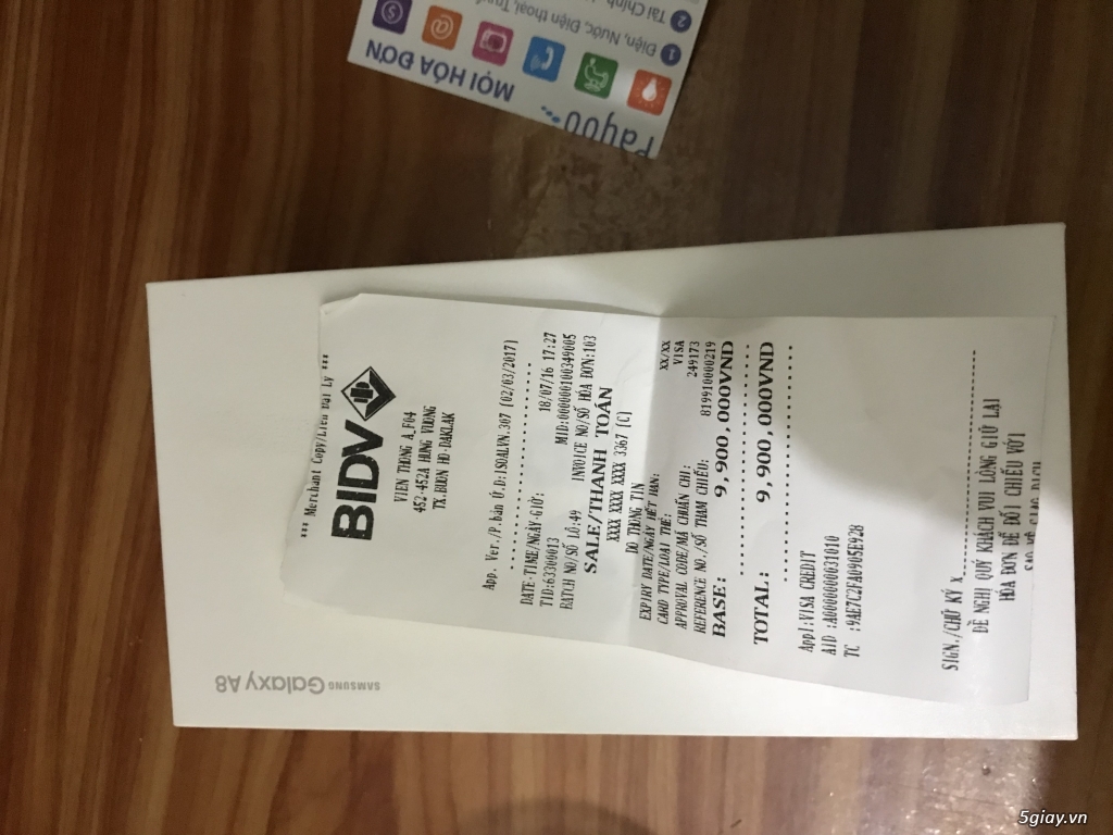 Mình cần bán 1 cây samsung galaxy a8 mới mua từ viễn thông a - 3