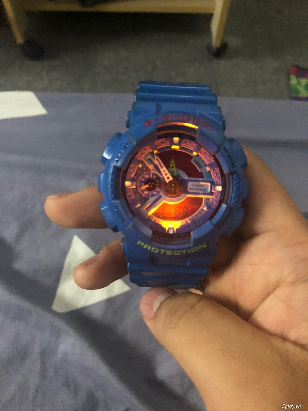 Cần bán đồng hồ Casio Gshock GA 110AC màu xanh cực hiếm