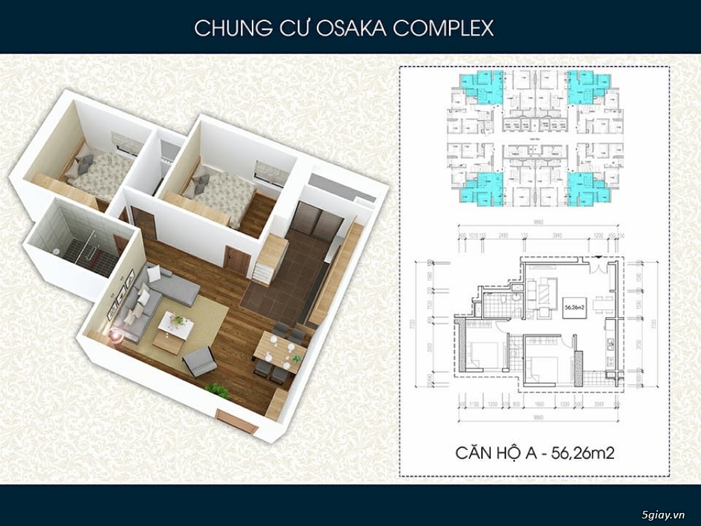Chung cư Osaka Complex - 6