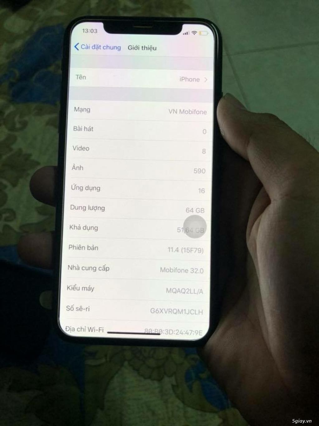 Iphone x 64g đẹp zin Fullbox chưa bung máy - 1