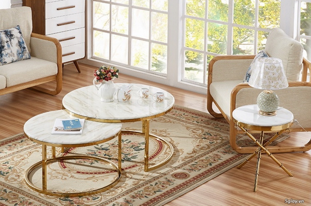 Bàn sofa hiện đại Montegrey mạ vàng - 1