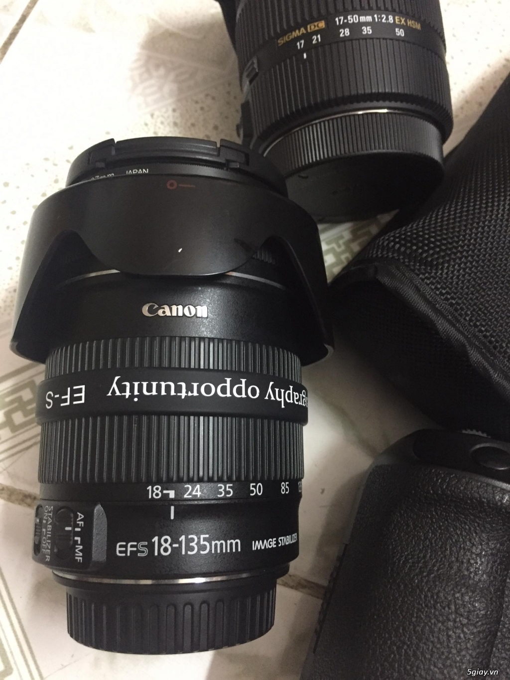 combo Canon 50D kit 18-135, Sigma 17-50 - 7