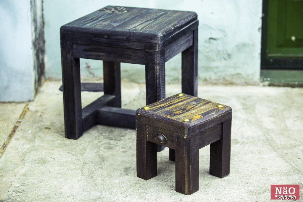 Bàn ghế đẩu Nao Vintage - 8