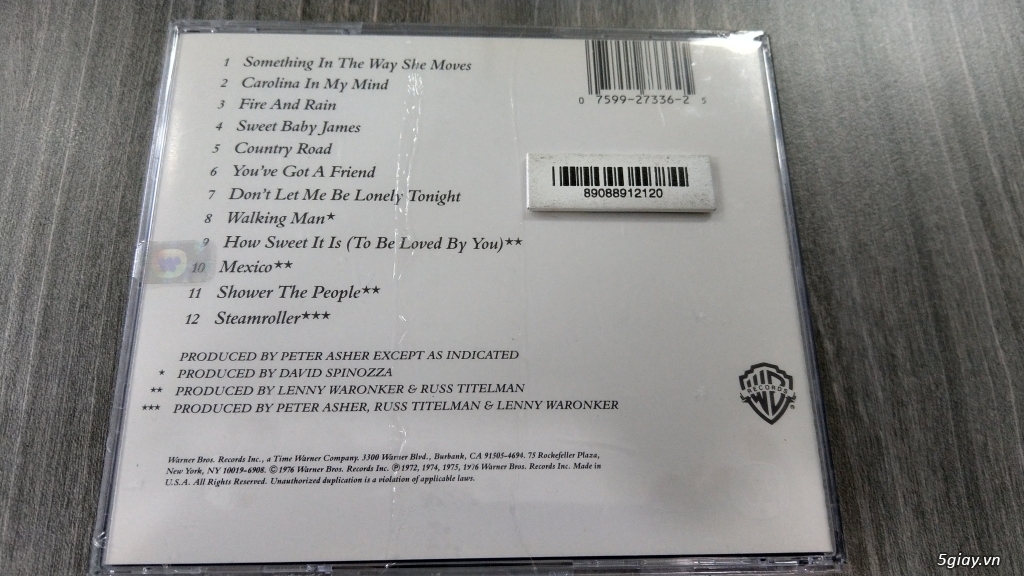 Vài CD nhạc hay sưu tầm, đĩa gốc có cũ có mới - đồng giá - 5