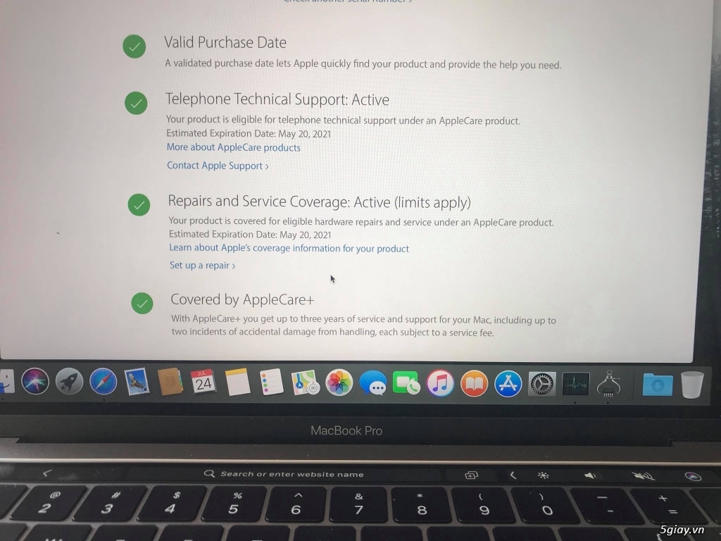 Macbook Pro 2017 Touchbar Apple Care 2021 - 4