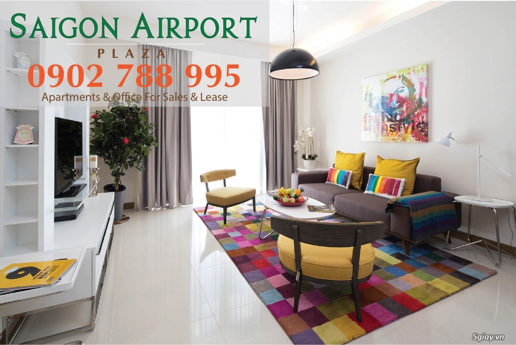 PKD CĐT bán CH 3PN Saigon Airport Plaza hướng Đông Nam, LH 0902788995 - 1