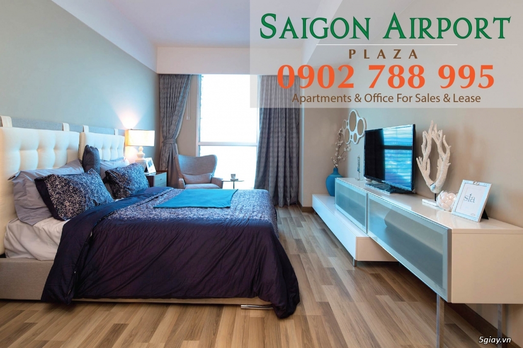 PKD CĐT cho thuê CH Saigon Airport Plaza 3 PN view sân bay, 0902788995 - 1