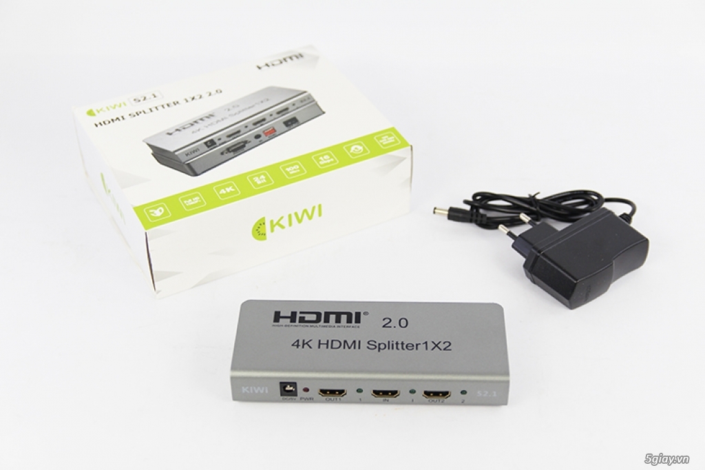 Bộ chia HDMI chính hãng Kiwi S2.1 truyền tín hiệu trên 25m - 2