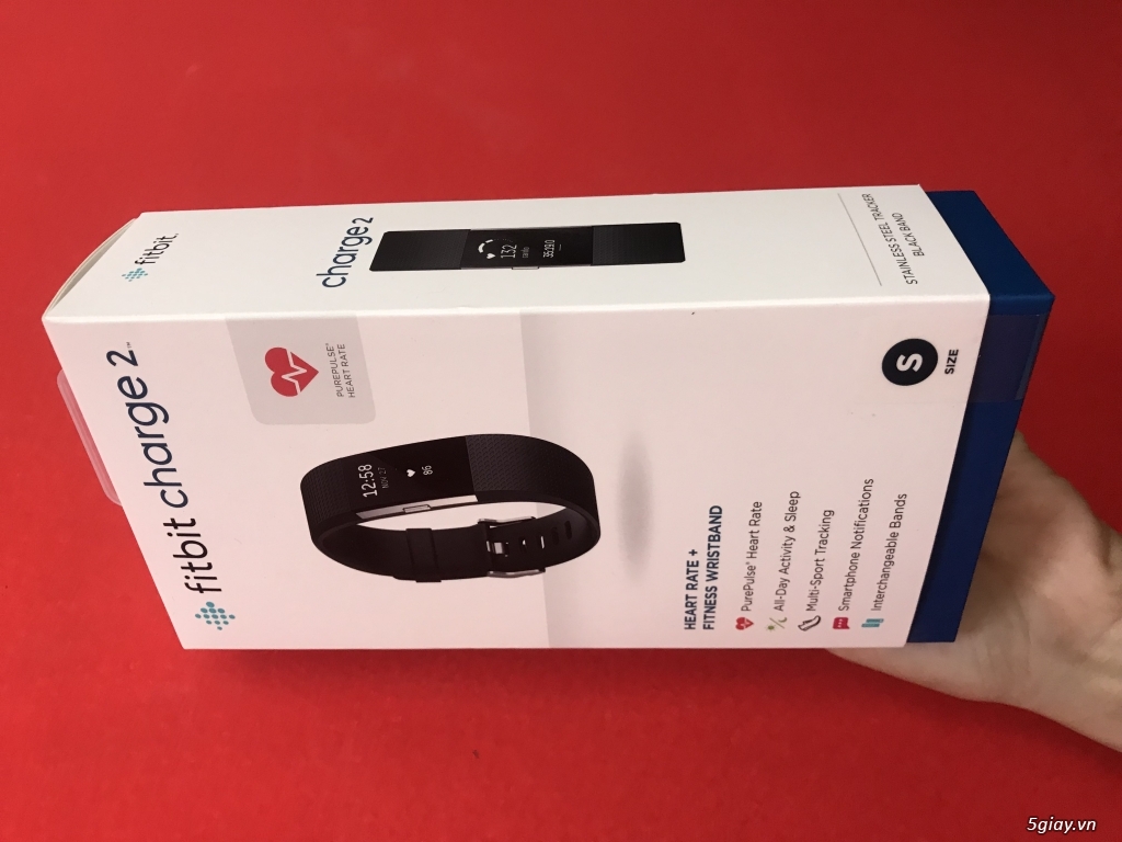 Đồng Hồ Fitbit Charge2 Màu Black New 100%