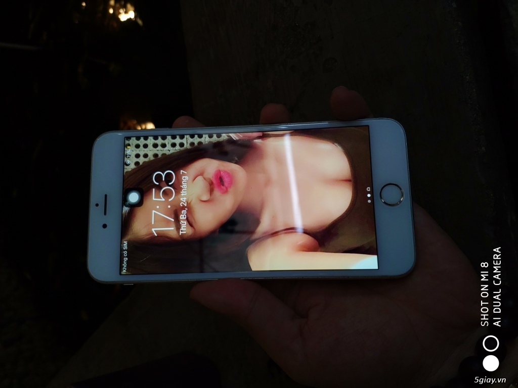 Iphone 6splus lên 8plus trắng - 1