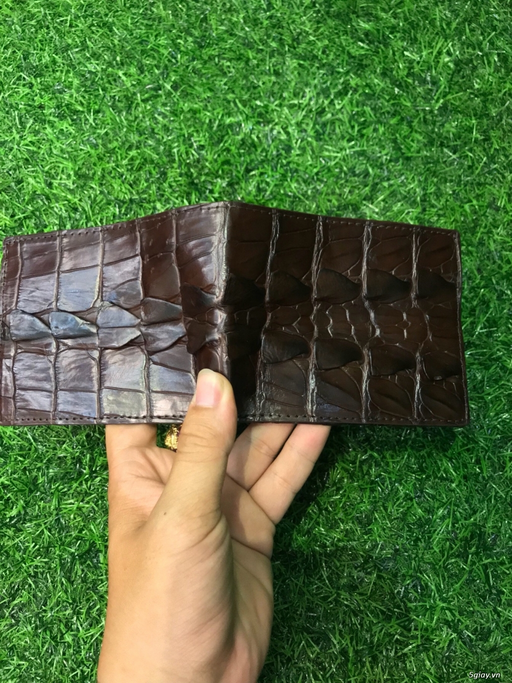 Ví nam da cá sấu (da thật 100%) - 4