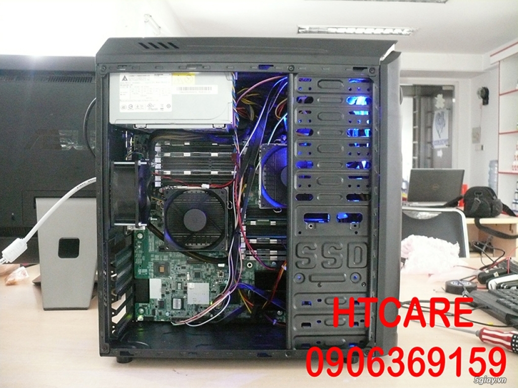 Máy tính để bàn cấu hình mạnhE5540 2.53Ghz 8core 16cpu - 2