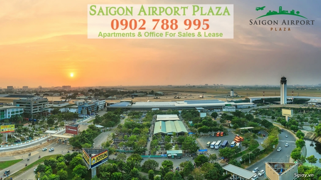 Bán CH Saigon Airport Plaza 153m2, view sân bay, ban công rộng lớn