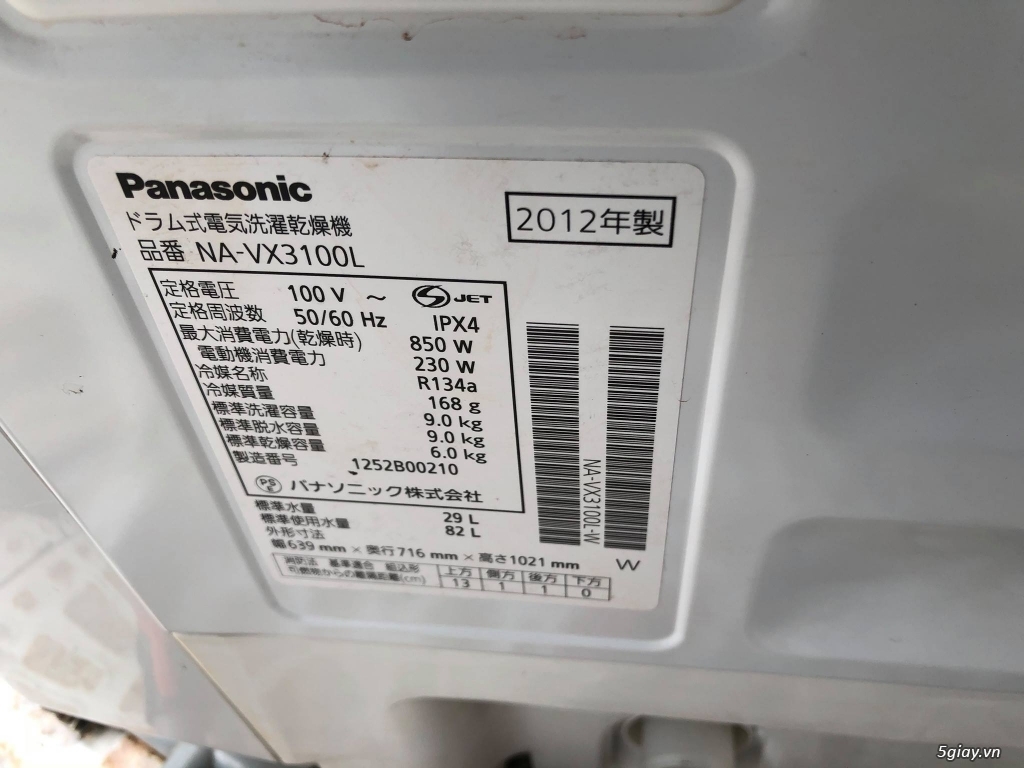 Máy giặt Panasonic, National, Toshiba kết hợp máy sấy - 39
