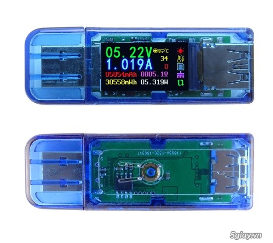 Bộ USB test đo dòng sạc điện thoại, kiểm tra pin sạc dự phòng, cục sạc - 3