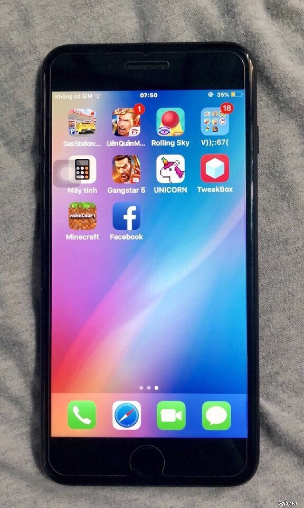 Iphone 7 plus 256 gb đen bóng quốc tế - 1