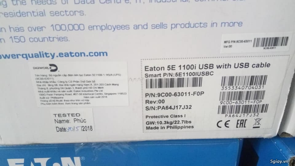 UPS Eaton 1100va date 2018 - 1